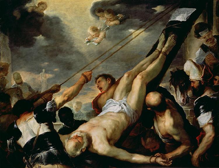 Luca Giordano Crucifixion of St Peter oil painting image